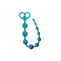 E3 Silicone Anal Beads with Handle - Blue | Anal Beads