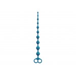 E3 Silicone Anal Beads with Handle - Blue | Anal Beads