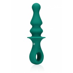Pawn Shaped Silicone Anal Vibrator - Green