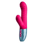 FemmeFunn Delola Premium Ribbed Silicone Rabbit Vibrator - Pink | Rabbit Vibrators