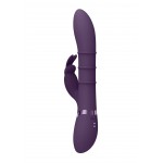 Sora Up & Down Stimulating Internal Beads Silicone Rabbit Vibrator - Purple | Rabbit Vibrators