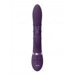 Sora Up & Down Stimulating Internal Beads Silicone Rabbit Vibrator - Purple | Rabbit Vibrators
