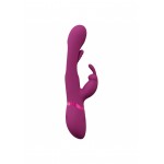 Mika Triple Motor Rabbit G-Spot Vibrator with Clitoral Stimulating Flap - Pink | Rabbit Vibrators