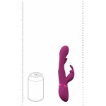 Mika Triple Motor Rabbit G-Spot Vibrator with Clitoral Stimulating Flap - Pink | Rabbit Vibrators