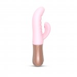 Sassy Bunny Thrusting & Tapping Silicone Rabbit G-Spot Vibrator - Pink | Rabbit Vibrators