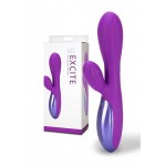 Excite Silicone Premium Rabbit Vibrator - Purple | Rabbit Vibrators