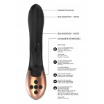 Opulent Silicone Heating Rabbit Vibrator - Μαύρος | Rabbit Vibrators
