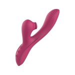 Essentials Silicone Rabbit Vibrator with Clitoral Suction - Pink | Rabbit Vibrators
