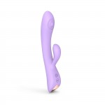 Bunny & Clyde Premium Tapping Silicone Rabbit Vibrator - Light Purple | Rabbit Vibrators
