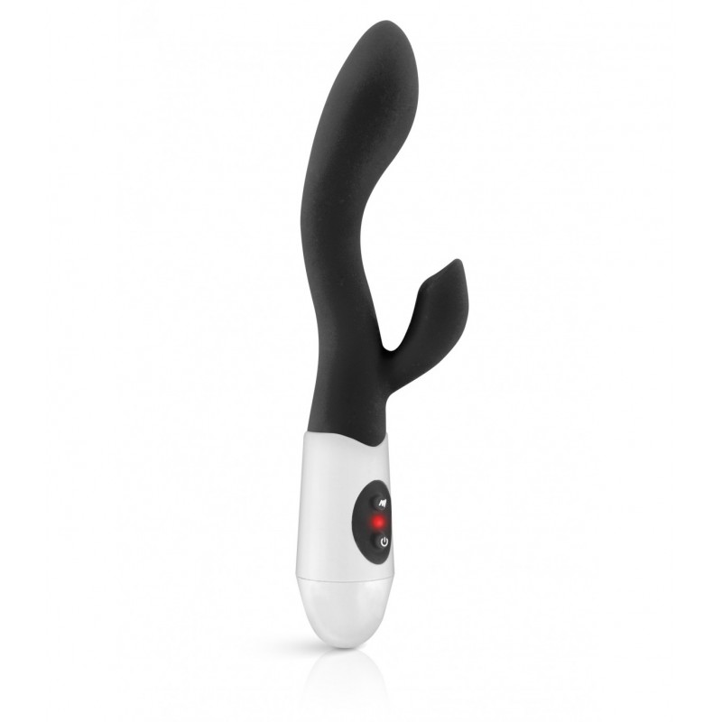 Rabbit Δονητής Σιλικόνης Naya Curved Silicone Rabbit Vibrator - Μαύρος | Rabbit Δονητές