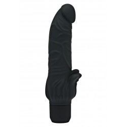 Silicone Realistic Clitoris Stimulating Vibrator - Black | Realistic Vibrators