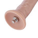 Large Silicone Dildo with Balls & Veins 19 cm for Hismith Sex Machines - Flesh | Sex Machines