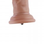 Large Silicone Dildo with Balls & Veins 19 cm for Hismith Sex Machines - Flesh | Sex Machines