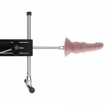Πρωκτικό Ομοίωμα Πέους Σιλικόνης με Ραβδώσεις 18 cm για Hismith Sex Machines - Φυσικό Χρώμα | Sex Machines