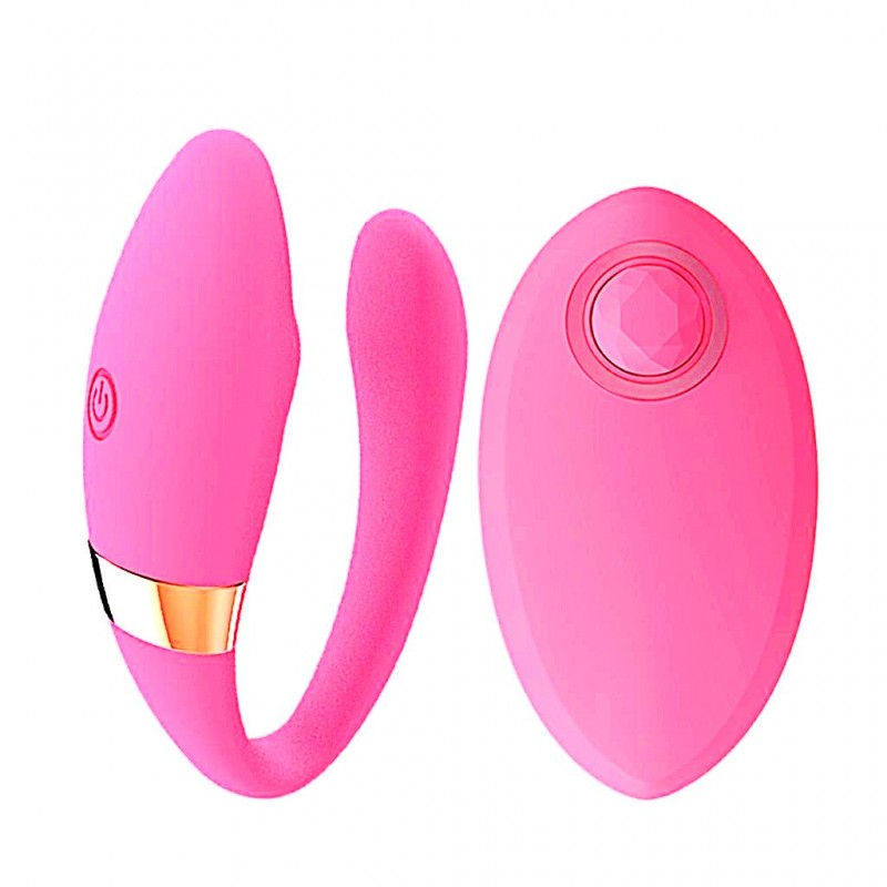 Ασύρματος Δονητής Ζευγαριών Lenay Silicone Remote Controlled Vibrator for Couples - Ροζ | Sex Toys για Ζευγάρια