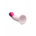 Κυρτό Dildo Σιλικόνης με Βεντούζα G-Swirl G-Spot Curved Silicone Dildo with Suction Cup - Ροζ | Κλασικά - Απλά Dildo