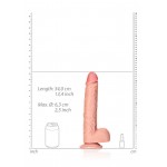 34 cm Large Realistic Dildo with Balls & Suction Cup - Flesh | Realistic Dildos