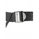 Κυρτό Ανδρικό Κούφιο Strap On με Ραβδώσεις 20 cm Curved Ribbed Hollow Strap On - Μαύρο | Ανδρικά Strap On