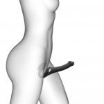 Ασύρματο Δονούμενο Strapless Strap On Σιλικόνης με Αναρρόφηση XL Silicone Multi Orgasm Clitoral Sucking Bendable Strapless Strap On - Μαύρο | Strap On & Ζώνες