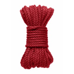 Hemp Σχοινί Δεσίματος Hemp Bondage Rope 9m - Κόκκινο