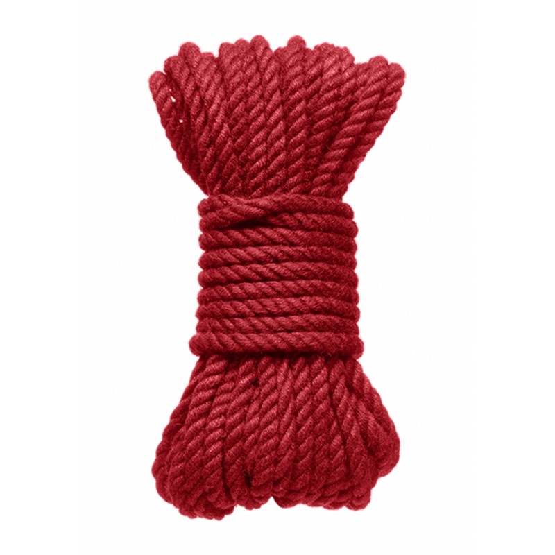 Hemp Σχοινί Δεσίματος Hemp Bondage Rope 9m - Κόκκινο | Σχοινιά Bondage - Ταινίες Δεσίματος