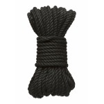 Hemp Σχοινί Δεσίματος Hemp Bondage Rope 9m - Μαύρο | Σχοινιά Bondage - Ταινίες Δεσίματος