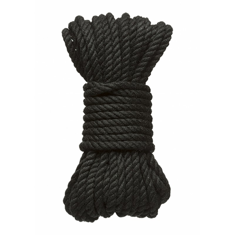 Hemp Σχοινί Δεσίματος Hemp Bondage Rope 9m - Μαύρο | Σχοινιά Bondage - Ταινίες Δεσίματος