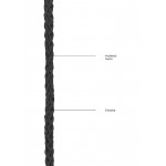 Σχοινί Δεσίματος Kinbaku Rope 5 m - Μαύρο | Σχοινιά Bondage - Ταινίες Δεσίματος