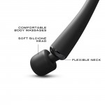 Rechargeable Deluxe Megawand Vibrating Wand - Black | Wand Massagers