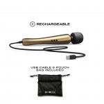Rechargeable Deluxe Megawand Vibrating Wand - Gold | Wand Massagers