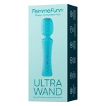 FemmeFunn Ultra Wand Powerful Silicone Massage Vibrator - Blue | Wand Massagers