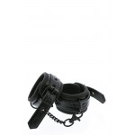 Blaze Leather Croco Hand Cuffs - Black | Hand Cuffs & Ankle Cuffs