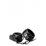 Blaze Leather Croco Hand Cuffs - Black | Hand Cuffs & Ankle Cuffs