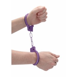 Beginner's Metal Hand Cuffs - Purple