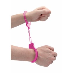 Beginner's Metal Hand Cuffs - Pink