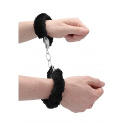 Beginners Furry Hand Cuffs - Black | Hand Cuffs & Ankle Cuffs