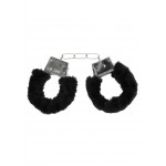Μεταλλικές Χειροπέδες με Μαύρη Γούνα Beginners Furry Hand Cuffs - Μαύρες | Χειροπέδες - Ποδοπέδες