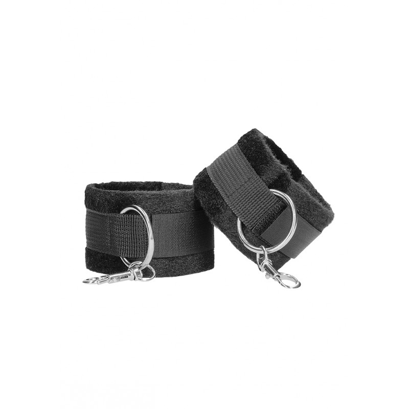 Velcro Hand & Ankle Cuffs with Metal Hook - Black | Hand Cuffs & Ankle Cuffs