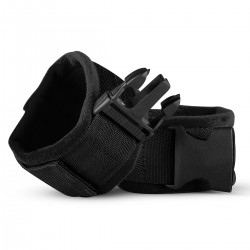 Υφασμάτινες Χειροπέδες με Κούμπωμα Harley Hand Cuffs - Μαύρες | Χειροπέδες - Ποδοπέδες
