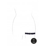 Καλτσοδέτα Elastic Lace Garter with Golden Details - Μαύρη | Ζαρτιέρες & Σετ Ζαρτιέρας Μεγάλα Μεγέθη