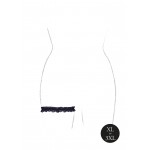 Καλτσοδέτα Elastic Lace Garter with Golden Details - Μαύρη | Ζαρτιέρες & Σετ Ζαρτιέρας Μεγάλα Μεγέθη