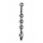 Metal Penis Beaded Sounding Plug 8 mm - Silver | Cock and Ball Torture