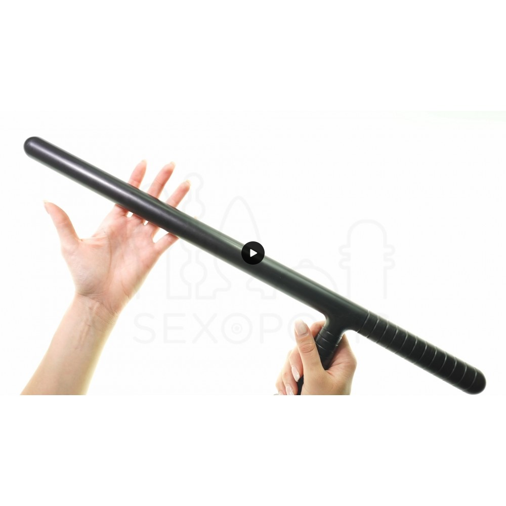 Γκλοπ για Διείσδυση & Συμμόρφωση 59 cm Baton with Handle - Μαύρο | Μεγάλα Dildo & Dildo για Fisting