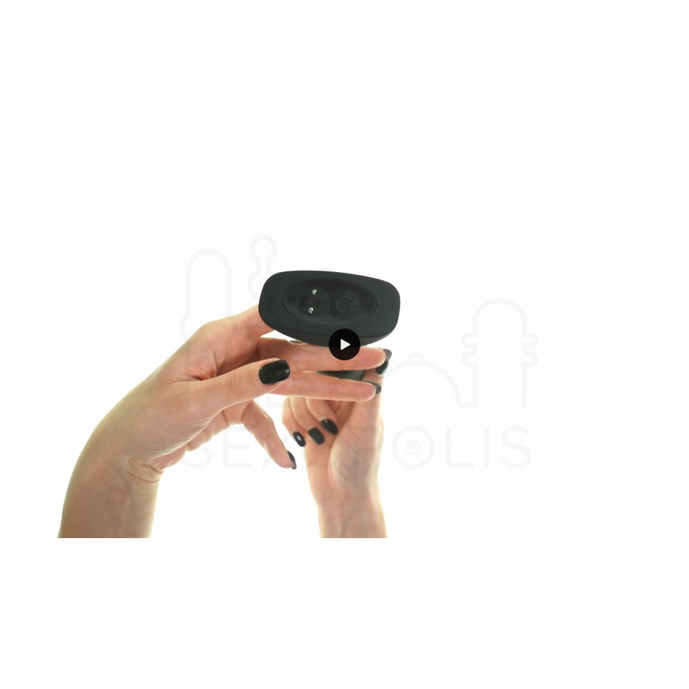 Ασύρματη Πρωκτική Σφήνα με Περιστροφή B-Vibe Silicone Rotating Beads Rimming Plug 2 - Μαύρη | Δονούμενες Πρωκτικές Σφήνες