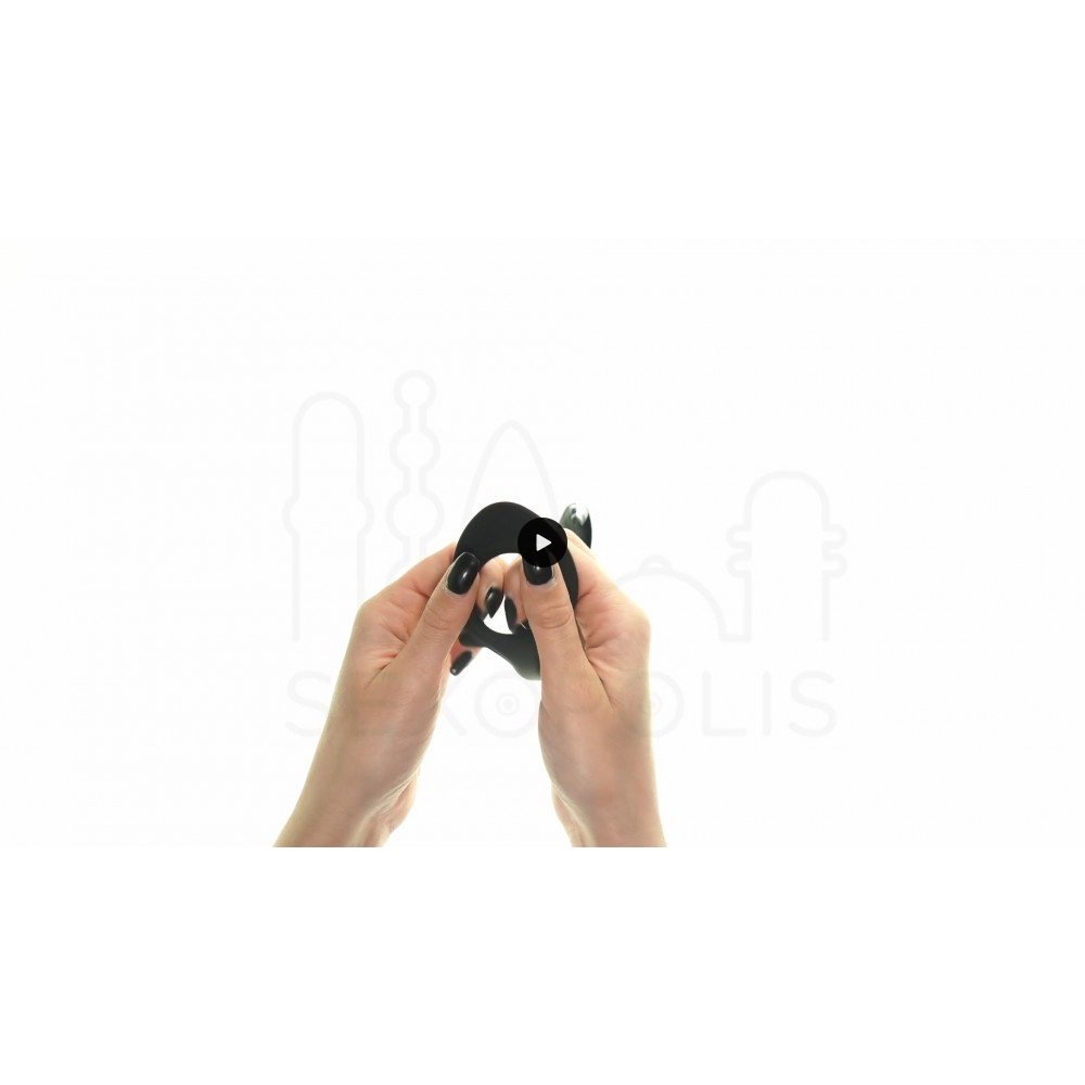 Μεταλλική Πρωκτική Σφήνα με Κόσμημα & Δαχτυλίδι Πέους Ball Stretcher with Metal Jewel Butt Plug Glider Star Fucker - Ασημί | Ball Stretchers