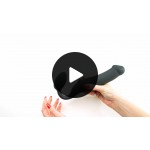 Ρεαλιστικό Εύκαμπτο Strapless Strap On Σιλικόνης Bendable XL Semi Realistic Silicone Strapless Strap On - Μαύρο | Strap On & Ζώνες