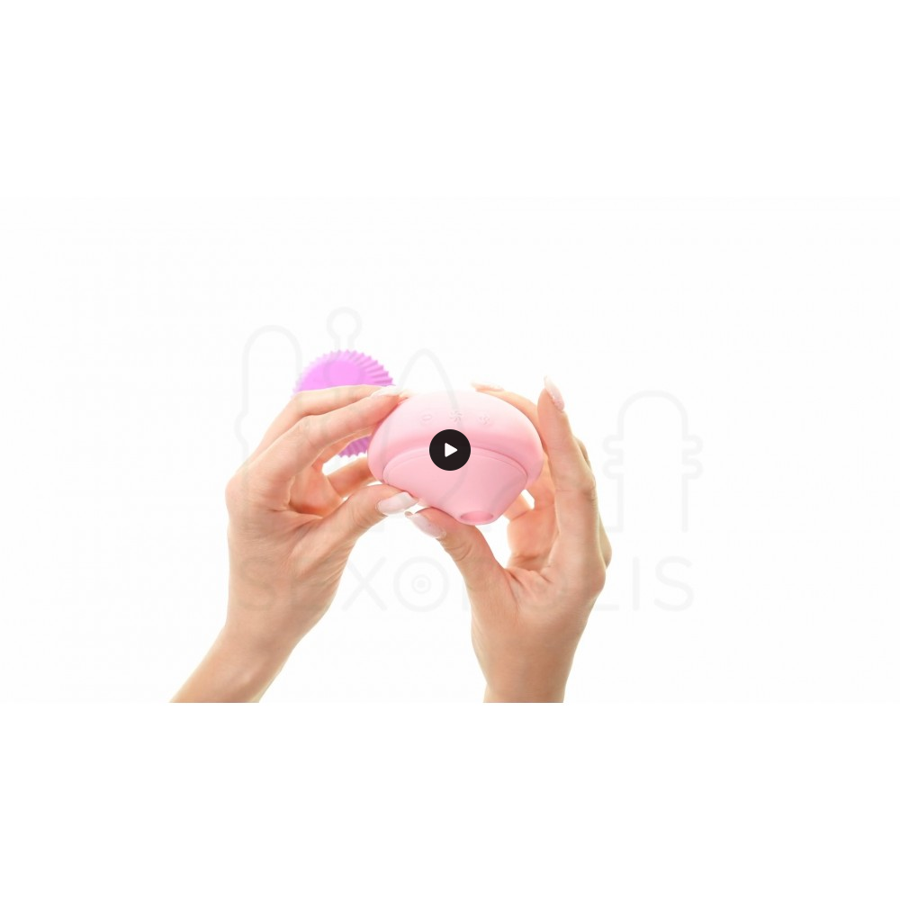 Κλειτοριδικός Αναρροφητής Cupcake Silicone Vacuum Vibrating Clitoral Stimulator - Ροζ | Κλειτοριδικοί Δονητές