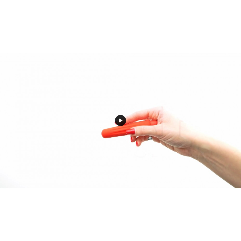 Bullet Δονητής με Μανίκι Σιλικόνης Delia ABS Bullet Vibrator with Silicone Sleeve - Κόκκινος | Bullet Δονητές