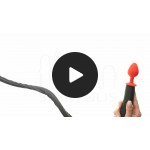 Πρωκτική Σφήνα με Ουρά Διαβολάκι Demon Tail Butt Plug - Κόκκινη | Πρωκτικές Σφήνες με Ουρά