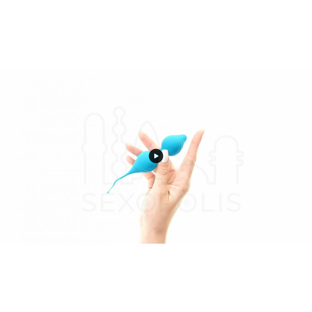 Κολπικές Μπάλες Σιλικόνης E2 Silicone Chinese Kegel Balls - Μπλε | Κολπικές Μπάλες